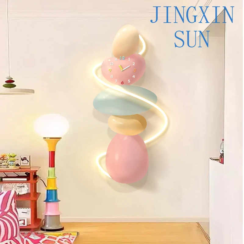 Dopamine living room decorative painting cream wind background wall creative wall lamp painting entrance entrance hanging