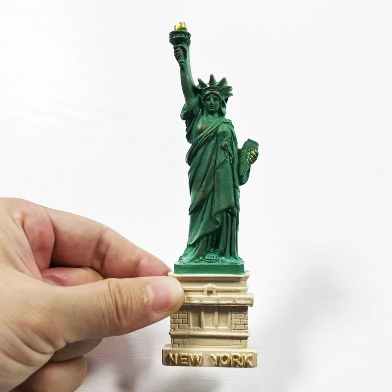 

New York, USA, Three-Dimensional Statue of Liberty Magnetic Fridge Magnet Tourist Souvenir3d3D Magnetic Sticker Decorations