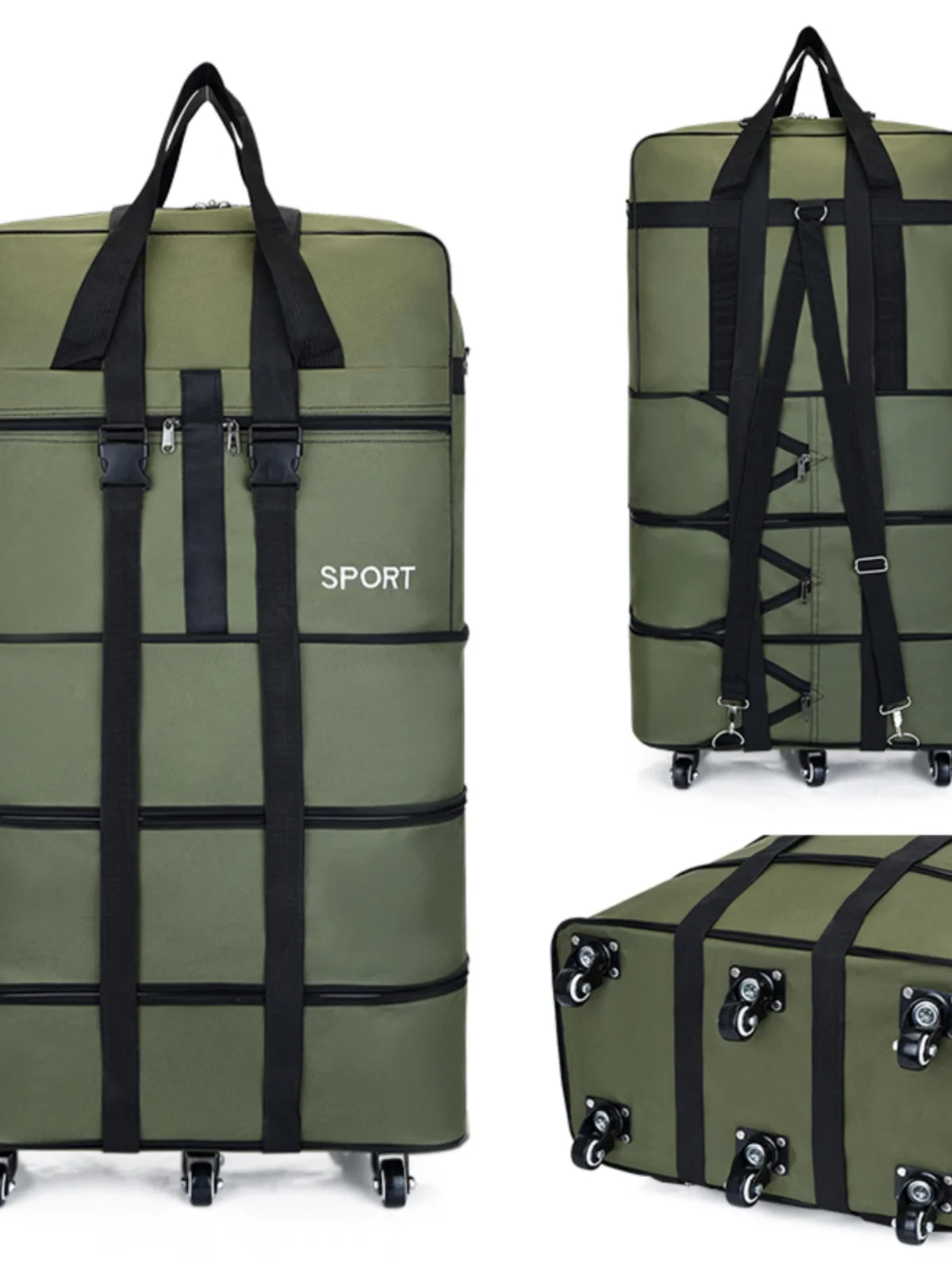 

Негабаритная дорожная сумка 58, чемодан на колесиках из ткани быка, сумка для международной учебы, Busin OL Sle, одинарный плечевой ремень