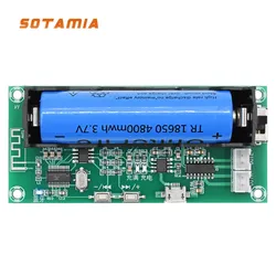 SOTAMIA PAM8403 Lithium Battery Bluetooth Power Amplifier Audio Board Stereo 3Wx2 Amplificador Sound Amplifier Speaker AMP