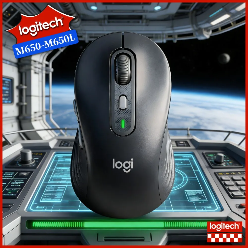 Logitech M650/M650L Wireless Mouse - Silent Clicks, Ergonomic Comfort, 4000 DPI Precision, Bluetooth + Bolt Dual Connect