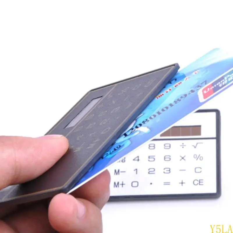 Y5LA Mini Solar Powered Calculator 8 Digit Basic Standard Calculator, 8,5x5,3