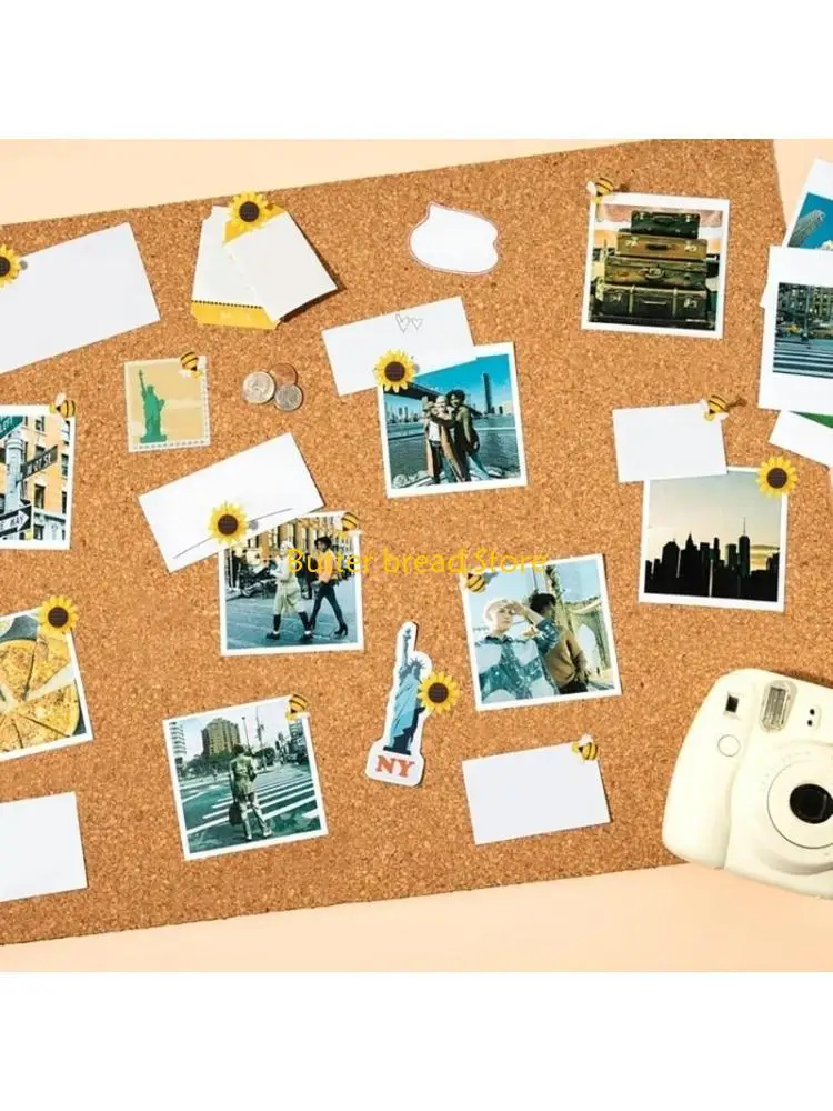 W89C Flower Push Pin for Office Bulletin Board Fabric Marking Picture Hanging Cork Notice Board Thumb Tacks 20/50/80Pcs