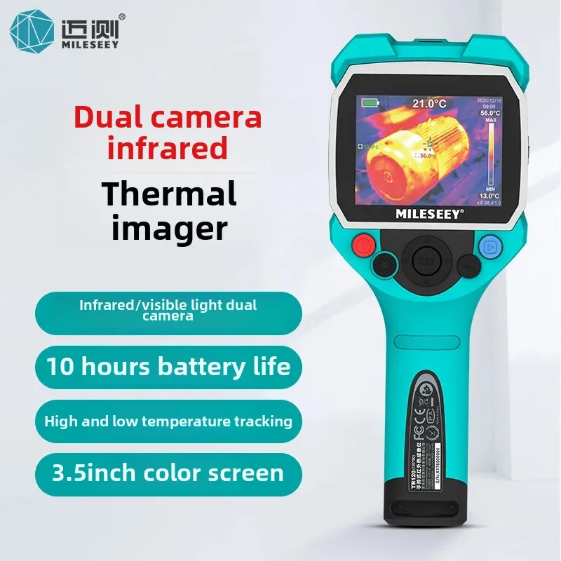 Maite TR120 Thermal Imager High Definition Infrared Thermometer for Underfloor Heating Pipeline Inspection Industrial Tool