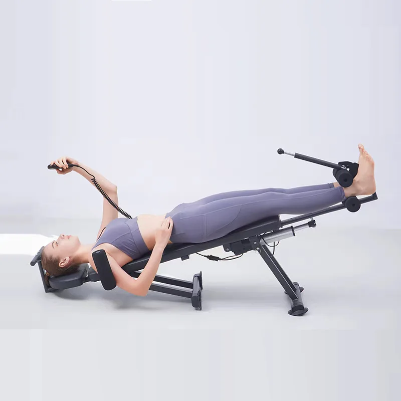 Full Body Stretching Tractor Body Inversion Machine Waist Lumbar Cervical Spine Electric Tractor Stretcher Stretching Equipment