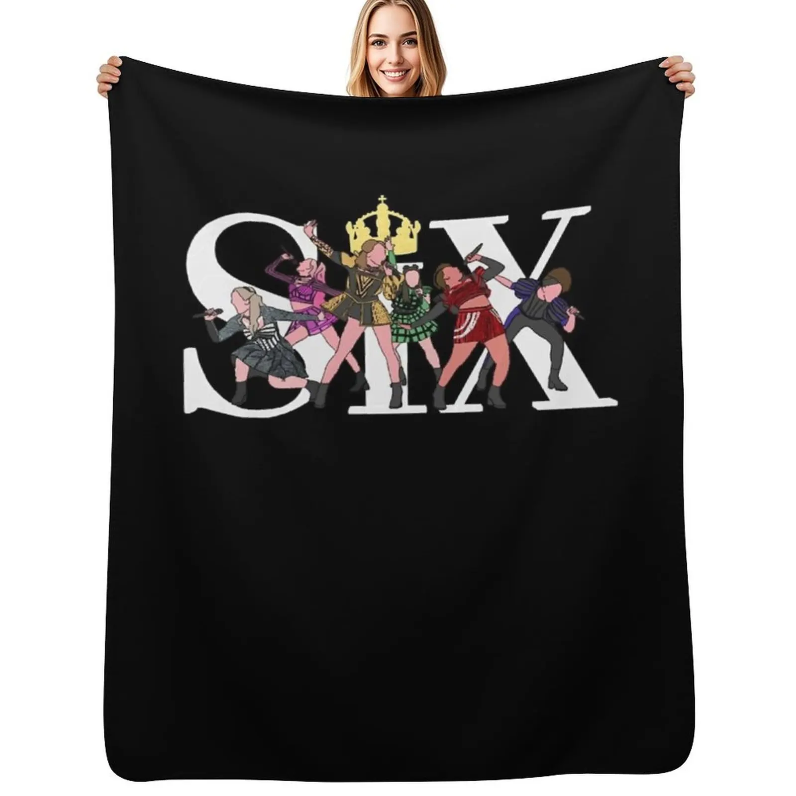 More Then Awesome Six Graphic For Fan Throw Blanket Warm Accent Blanket for Living Room Decoration