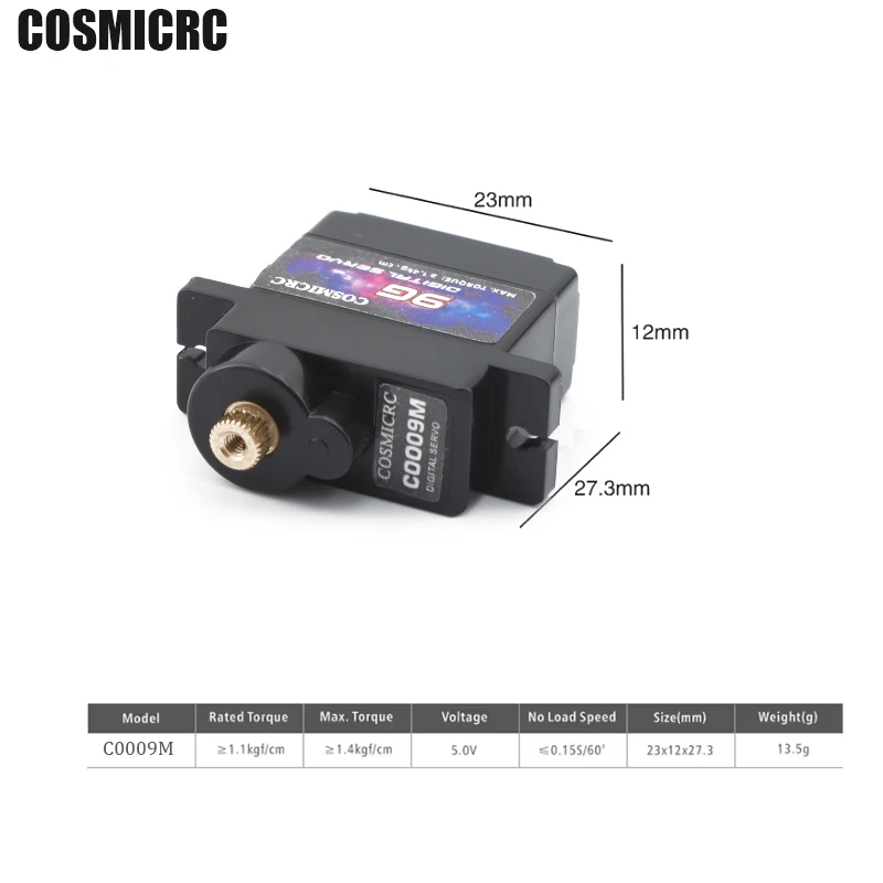 COSMICRC Digitale Servo 1/4PCS 9g Metal Gear Micro Servo's 4.8V ~ 6VDC Motor voor RC vliegtuig Robot Boot Vliegtuig Speelgoed Onderdelen