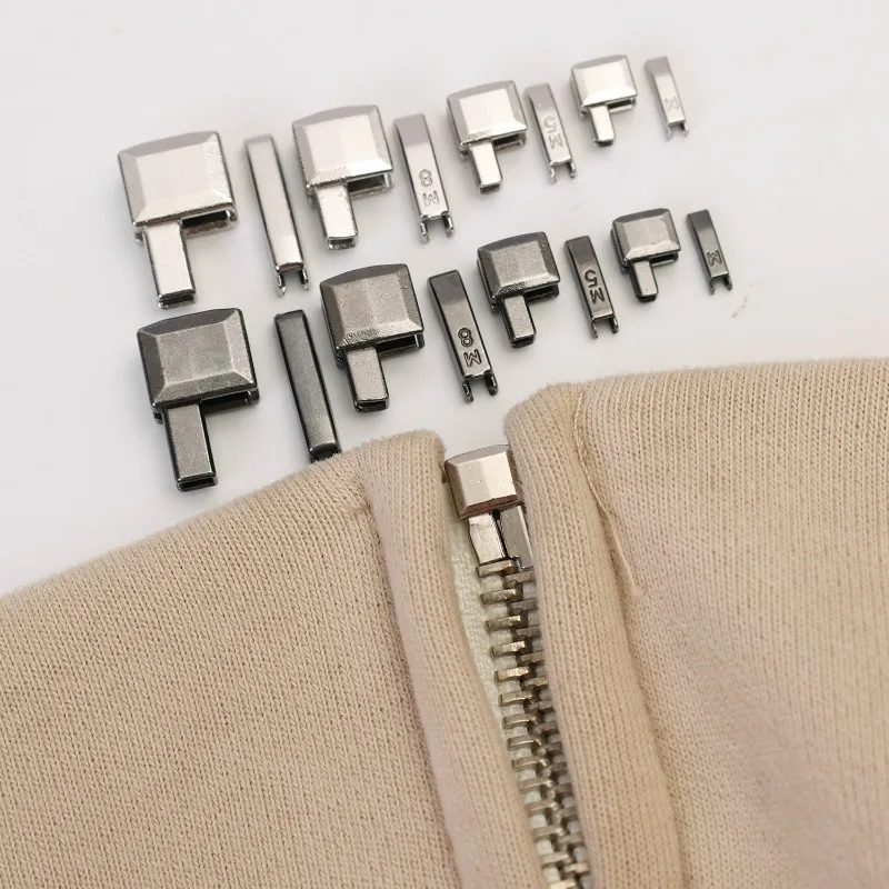 12PCS DIY Zipper Fix Kit Replacement Heads Zipper Repair Tools Set for Coat Jeans Bag Handmake Home Sewing DIY Craft Accessories