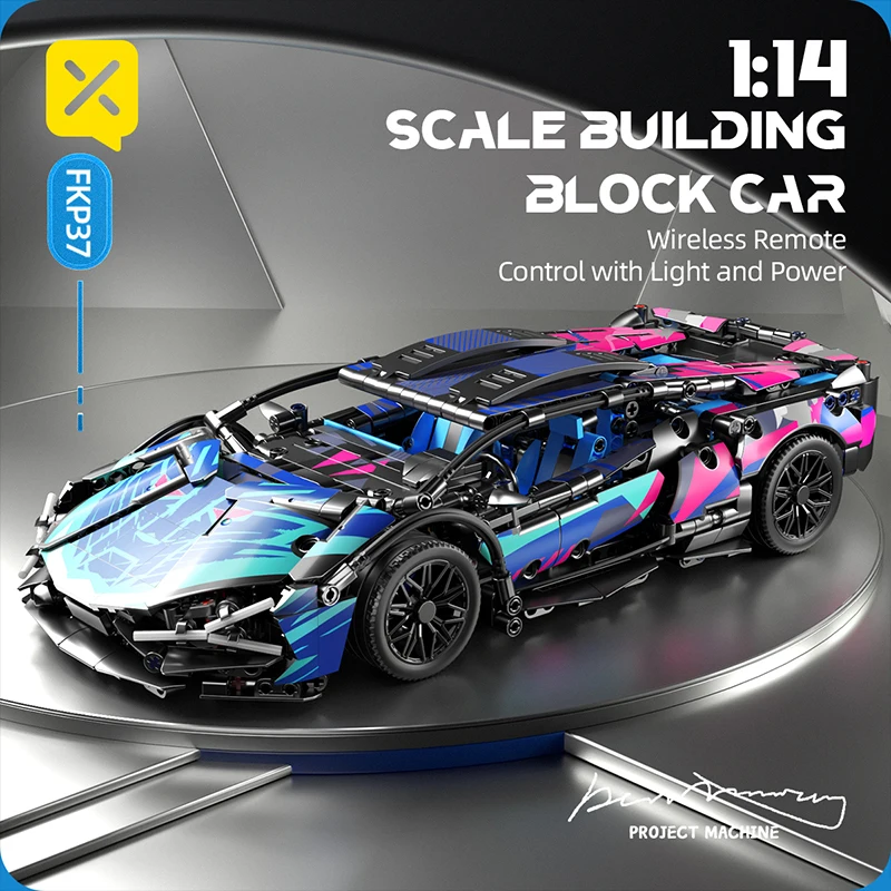 Technics Vehicles 1:14 Speed Racing Block Set 1314PCS Car Model Supercar Block Puzzle Toys Car Gift  Adult Valentine's Day Gift