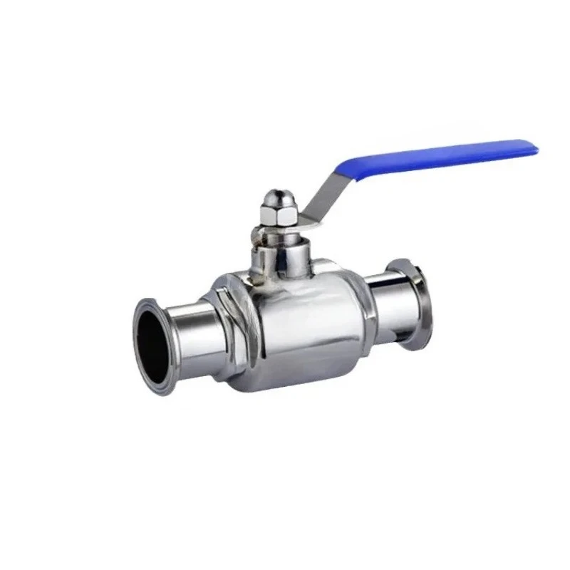 Sanitary ball valve clamp connection quick-loading one-piece polished ball valve with platform