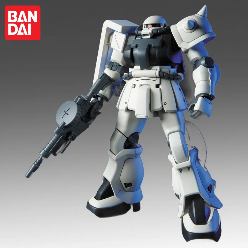 

В наличии: Оригинальная модель Bandai HGUC 1/144 Gundam Zaku, новая, в коробке, фигурка аниме-персонажа, игрушка-модель для сборки.