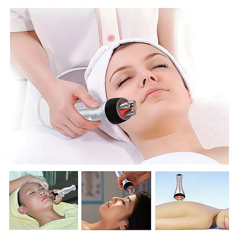 RF Facial Lifting Máquina, Massageador Rosto Corpo, Remoção de Rugas, Perna Bumbum Cintura, Apertar Dispositivo, AntiAging Beleza, 2 em 1