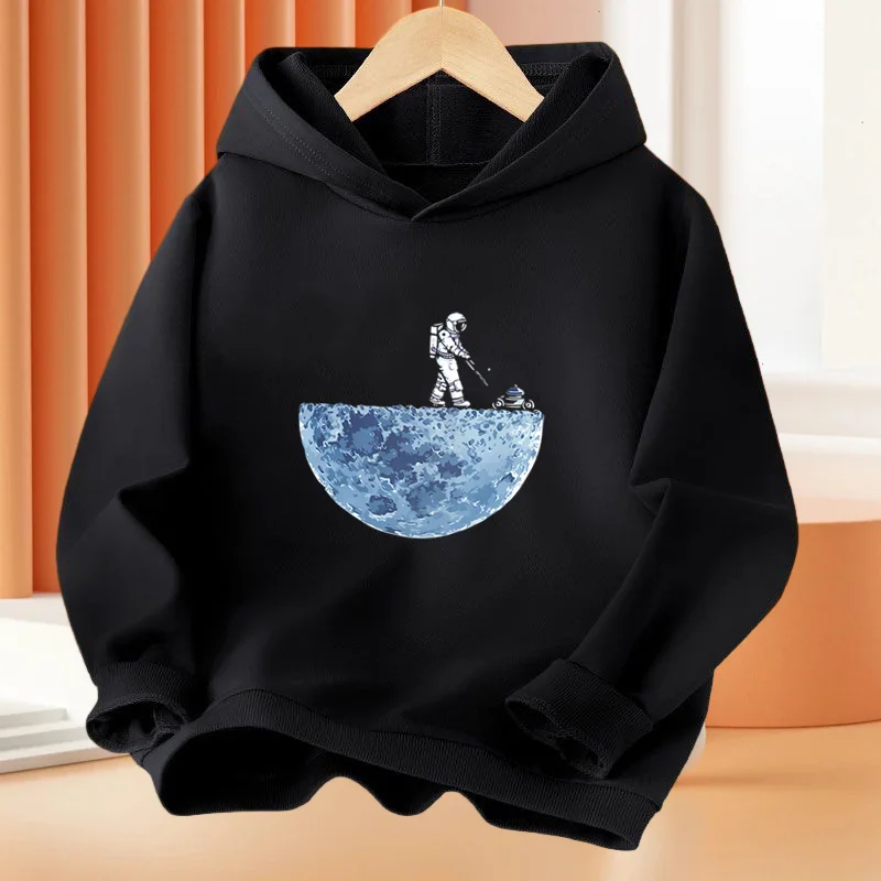 Fashion Boys Hoodies Dabbing Astronaut funny design printing cotton Spring Autumn Basic Coat hip hop Pullover hoodie