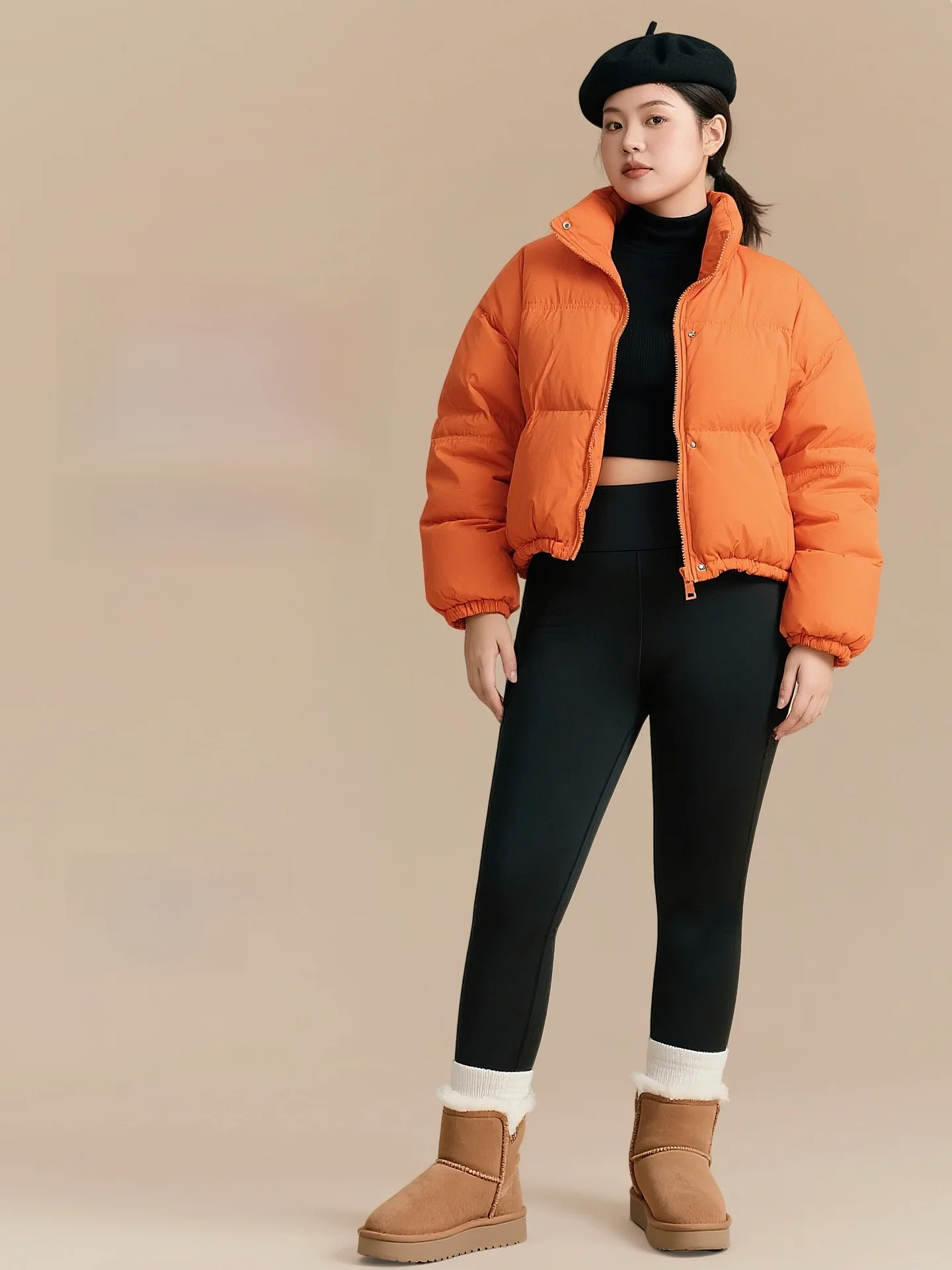 Pantalon de Yoga en peau d'arche pour femmes, grande taille, automne-hiver, doublé d'une haute élasticité, Leggings grande taille pour filles lourdes