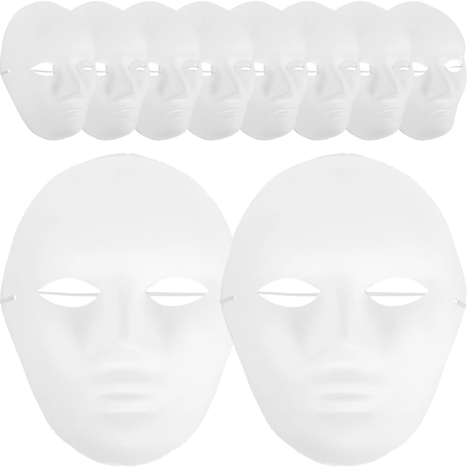24 pezzi maschera verniciabile a mano fai da te pieno facciale fantasma costume di Halloween per festa in maschera carnevale cosplay danza hip hop