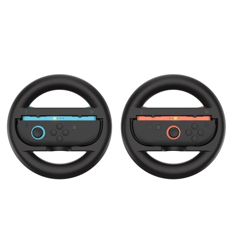 FFYY-2PCS Steering Wheel For Nintendo Switch 2 Joy Con Controller Enhanced Racing Wheel Hand Grip For Mario Kart 8 Deluxe