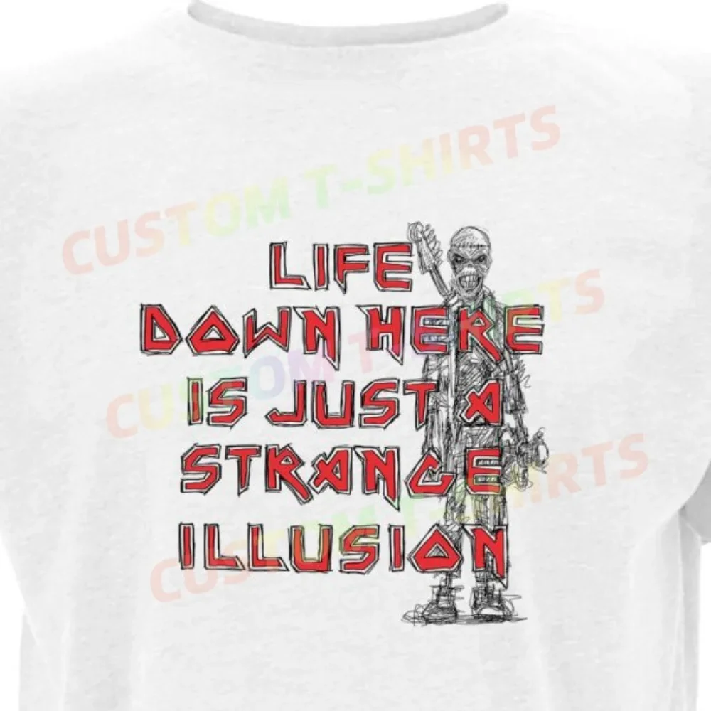 

15 111_Iron_Maiden_–_Hallowed_Be_Thy_Name Fans' comic-style hand-drawn pattern T-shirts for both men and women in summer