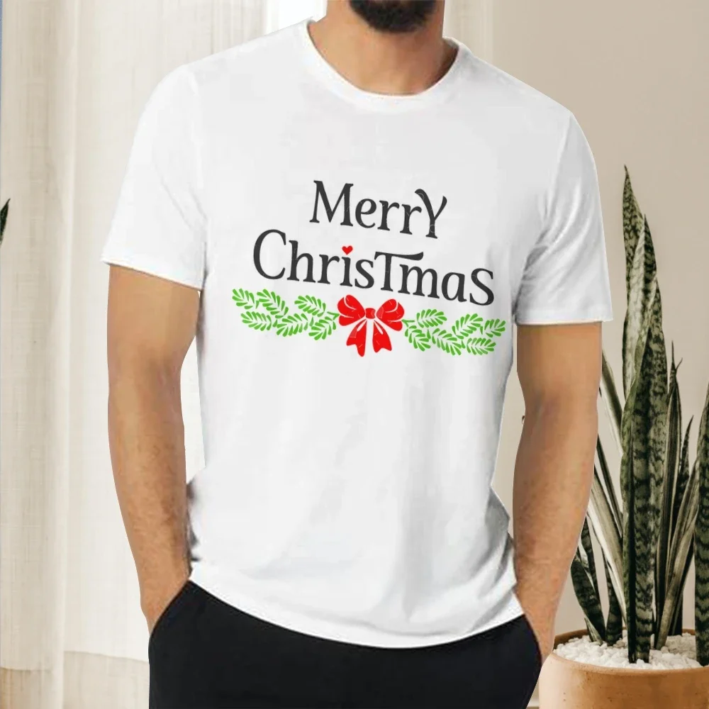 New Christmas 3D Print T-Shirt, Santa Claus Design Tee for Men and Women, Perfect Holiday Gift, Holiday Party Tee，Men's Clothing