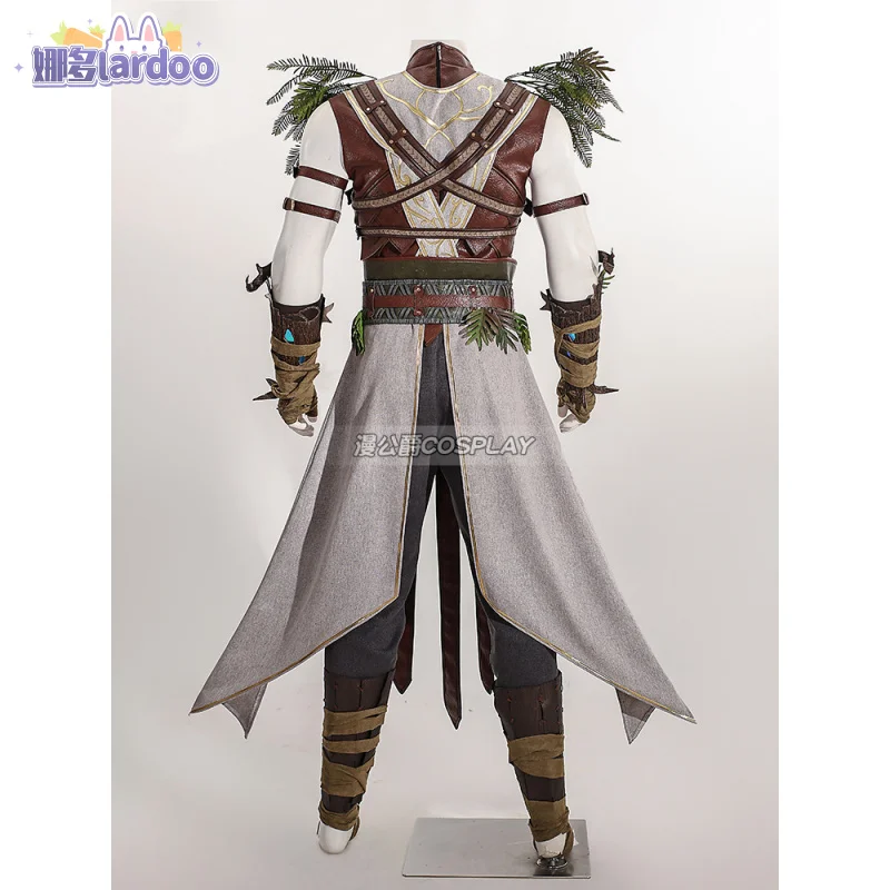 Halsin Baldur Custume Baldur Gate Halsin Cosplay Costume Outlift Top Pants Accessories Full Set Halloween Costumes Custom Size