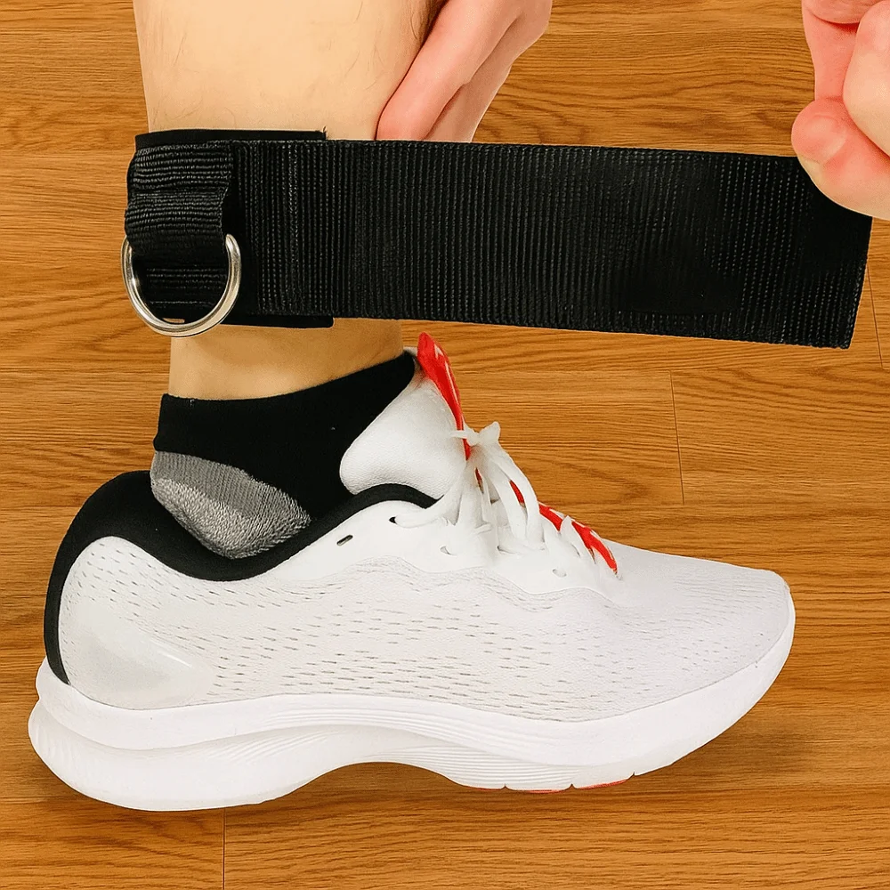 

2pcs D Shape Buckle Ankle Strap Brace Adjustable Lightweight Ankle Support Brace Professional Ankle Cuffs Straps