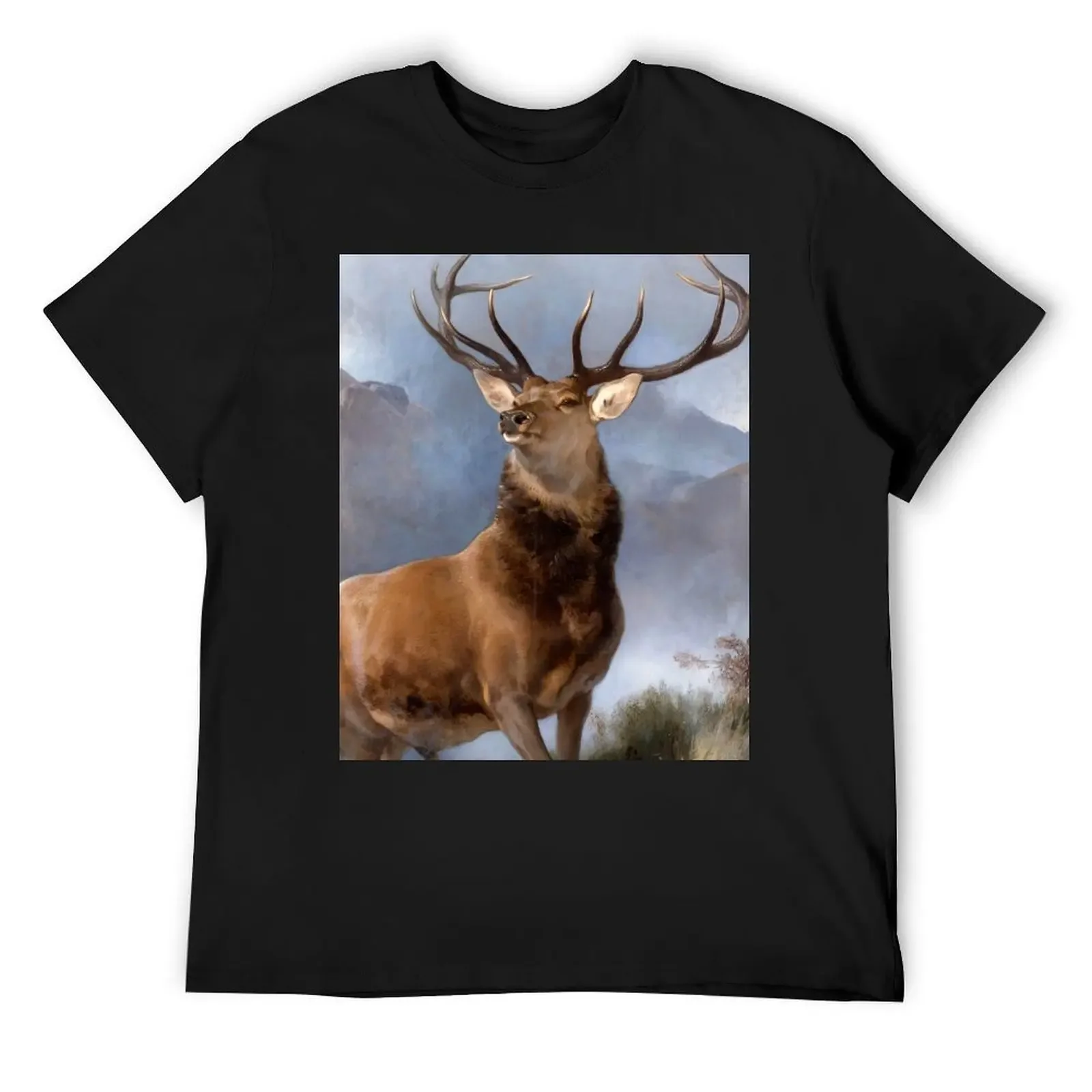 The Monarch of the Glen by Edwin Landseer T-Shirt graphic tee shirt aesthetic clothes Short sleeve tee workout shirts for men