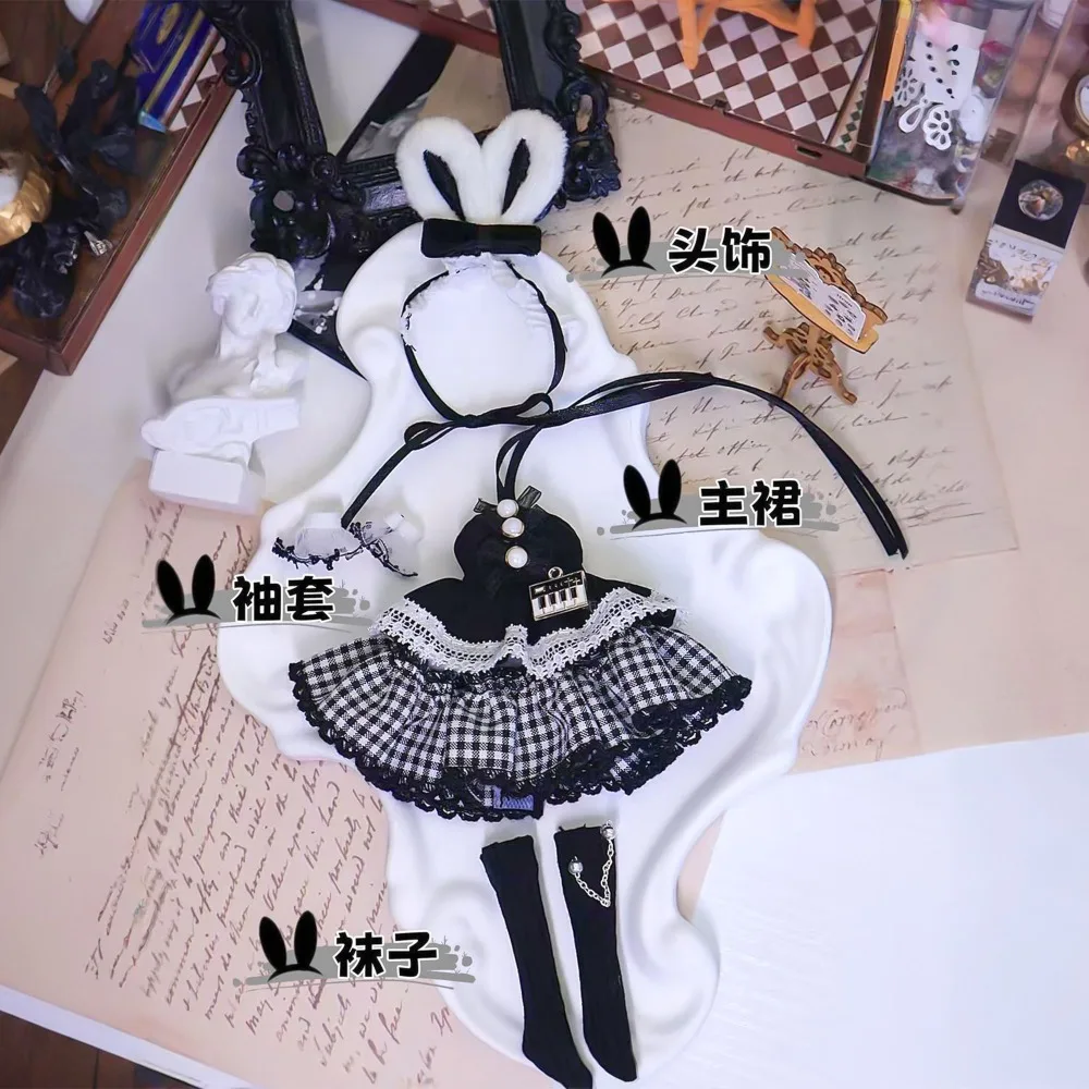 The adorable piano rabbit series 8-12 inch BJD dolls' clothes, 11-17 cm human-sized dolls, 1:8 skirt set view 6