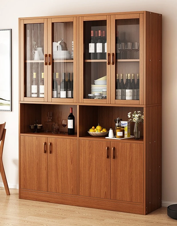 PYJ wine cabinet integrated floor-to-wall simple household living room storage multi-layer dining side cabinet