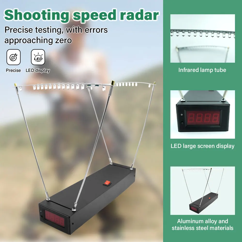 Wireless 30-9999 FPS Ballistic Chronograph Speed Meter, Portable Velocimetry Device for Slingshot Enthusiasts & Shooting Sports - view 5