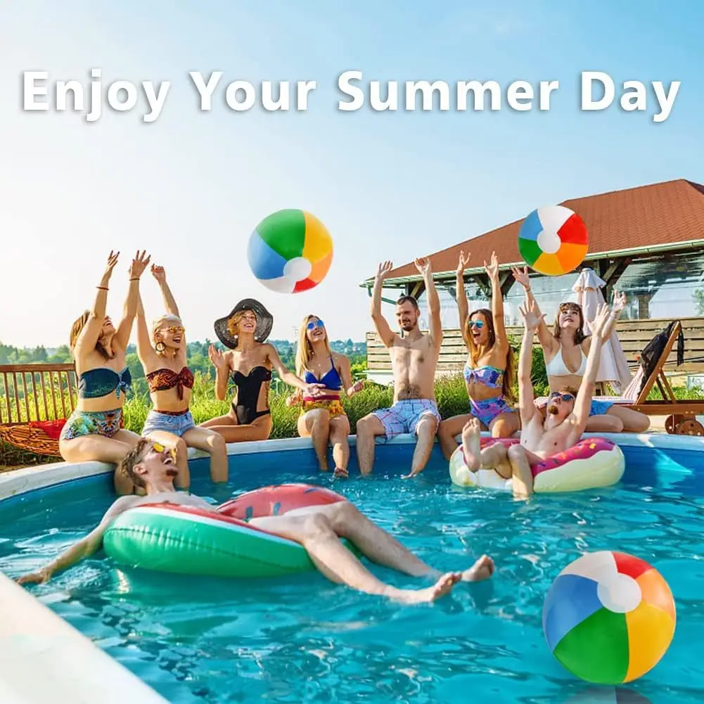 

PVC Inflate Sequin Water Balloons,Water Ball Toy Swimming Pool Beach Party Water Fun Fight Toys Water Balls Bath Toys
