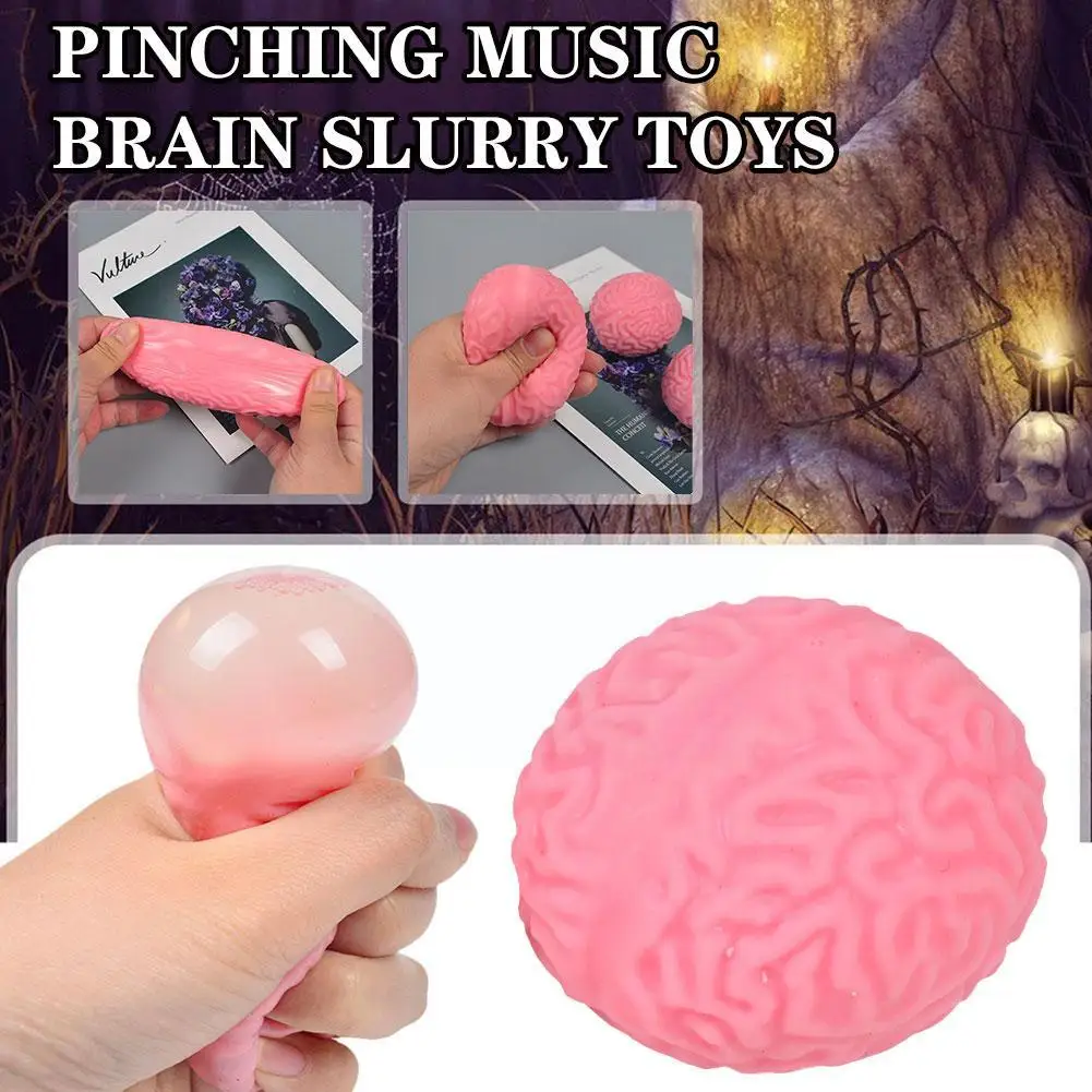 Novelty Brain Toy Squeezable Fun Toys Relieve Toy Squeeze Cartoon Cure Nostress Ball Stress Toys Animal V4Q5