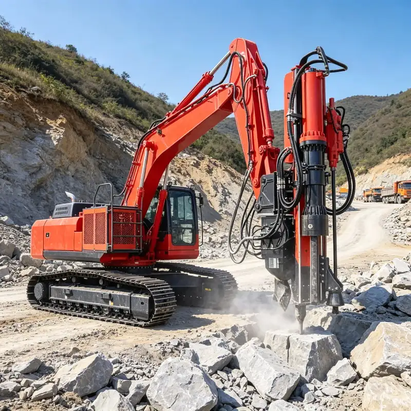 Mining Grade Integrated Drilling Machine for Open Pit Mining Customized Stone Breaking Machine with Precise Rock Cracking