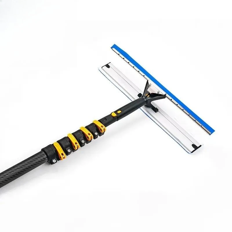 10m 12m 15m 18m 20m Full Carbon Fiber Hydraulic Spray Rod with Brush Detergent Dispenser Water Pipe for Cleaning