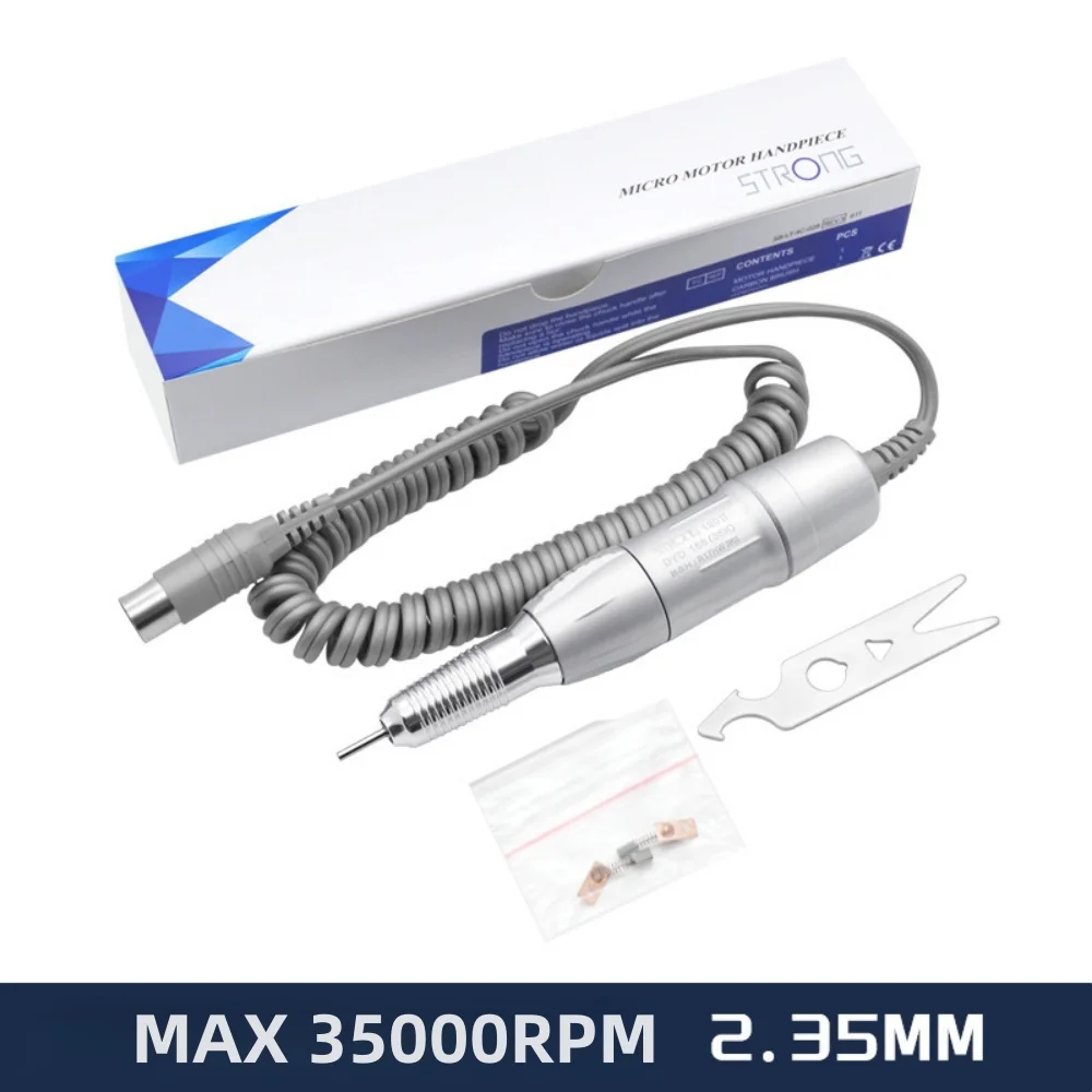 Trapano per unghie Strong Max 211 da 65 W, macchina per manicure e pedicure, utensile elettrico per unghie 35K 120II, set di frese per levigatura e lucidatura, lima per unghie.