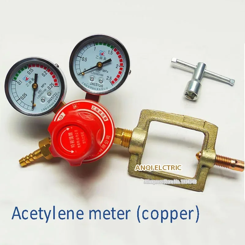 Copper Oxygen Acetylene Propane Argon Nitrogen meter Reducer Pressure reducing valve Carbon dioxide heating pressure gauge