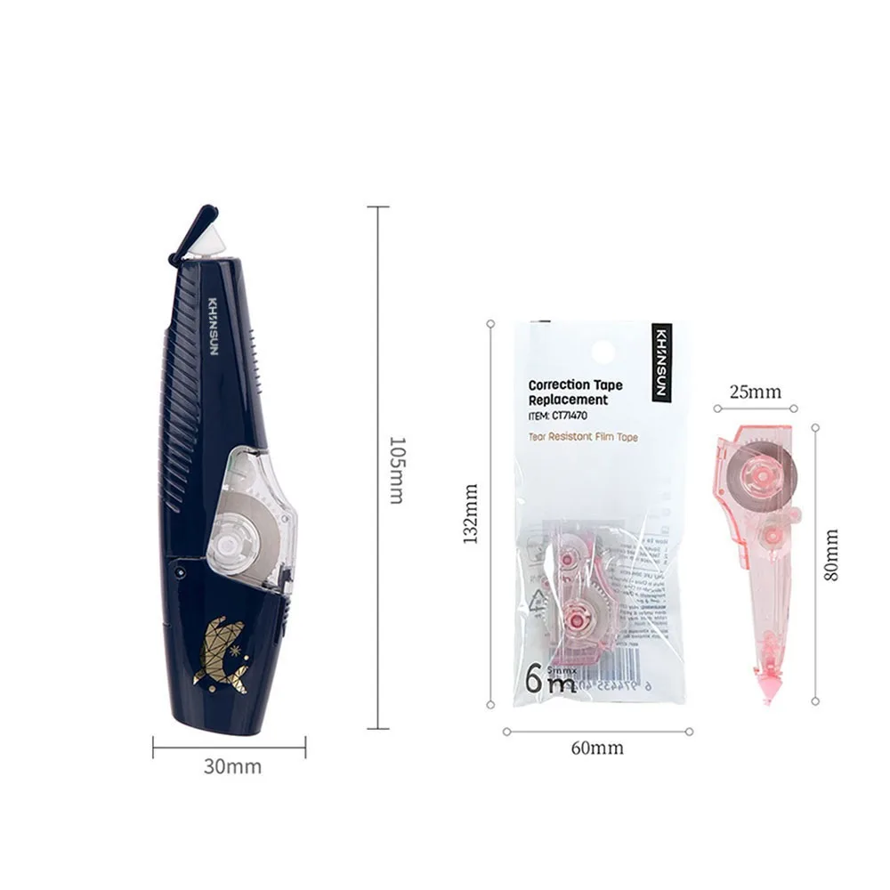 Simplicity Stationery Creative Correction Tape Wrong Writing Cover Plastic Modification Tape Erasure Tape