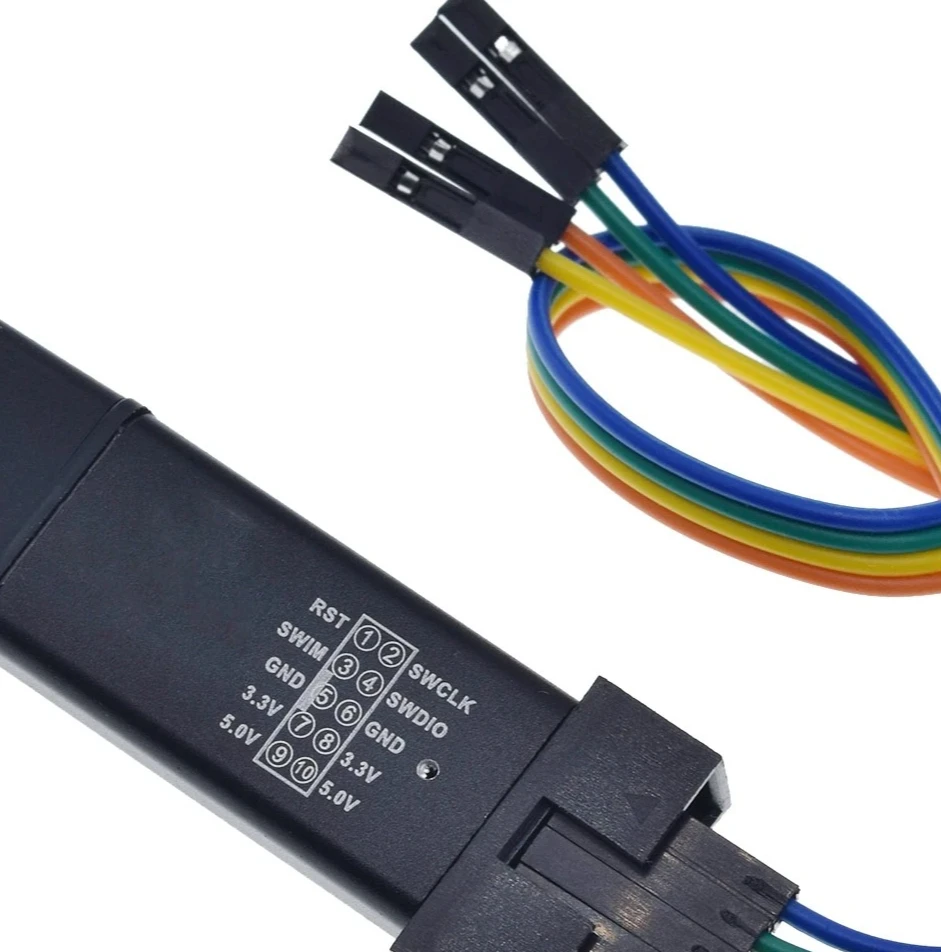 1/5 قطعة ST LINK Stlink ST LINK V2 Mini STM8 STM32 Simulator A41 غطاء مبرمج البرمجة