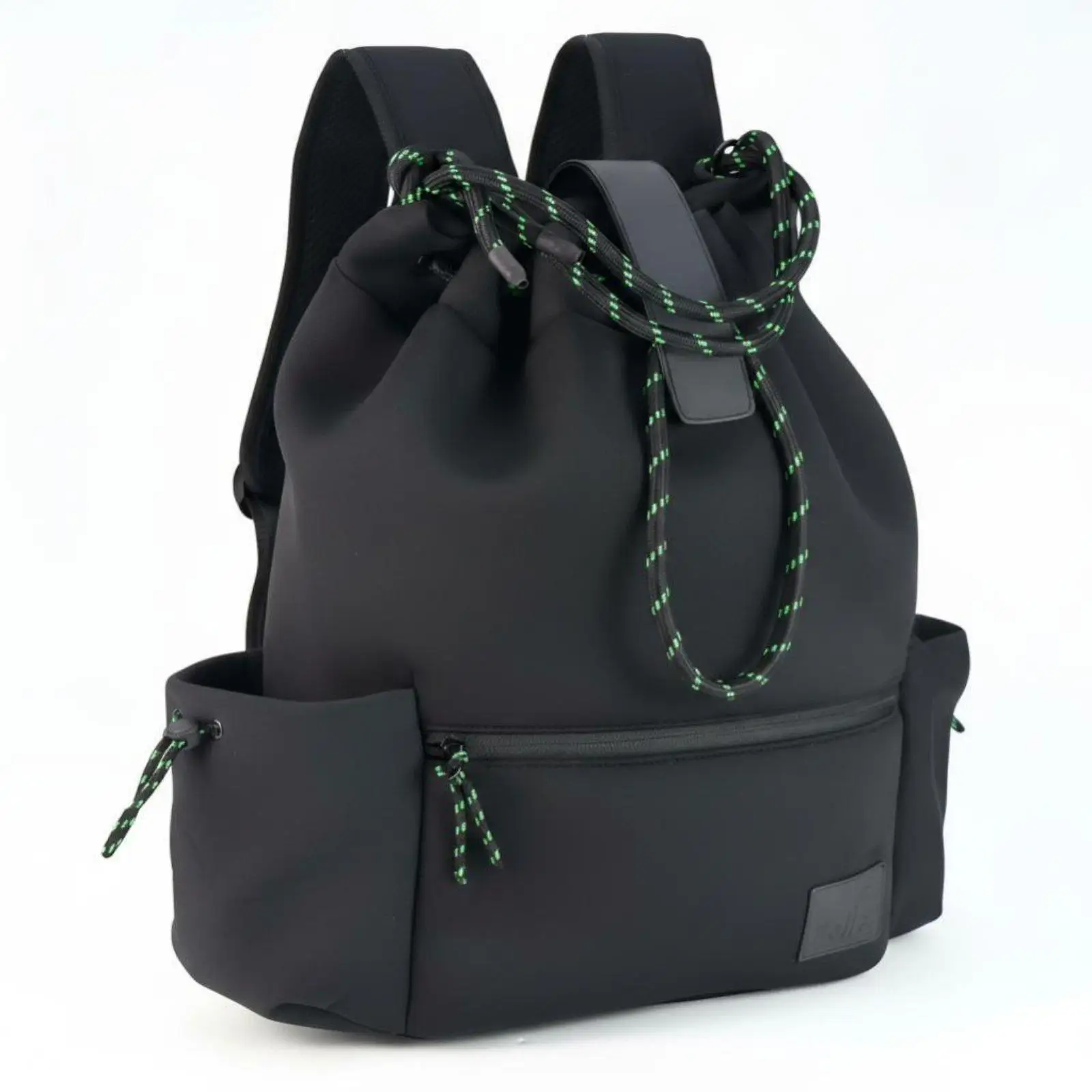 Outdoor Sports Drawstring Bag Neoprene Backpack Lightweight Water Resistant with Ergonomic Design and Ventilated Back for Travel