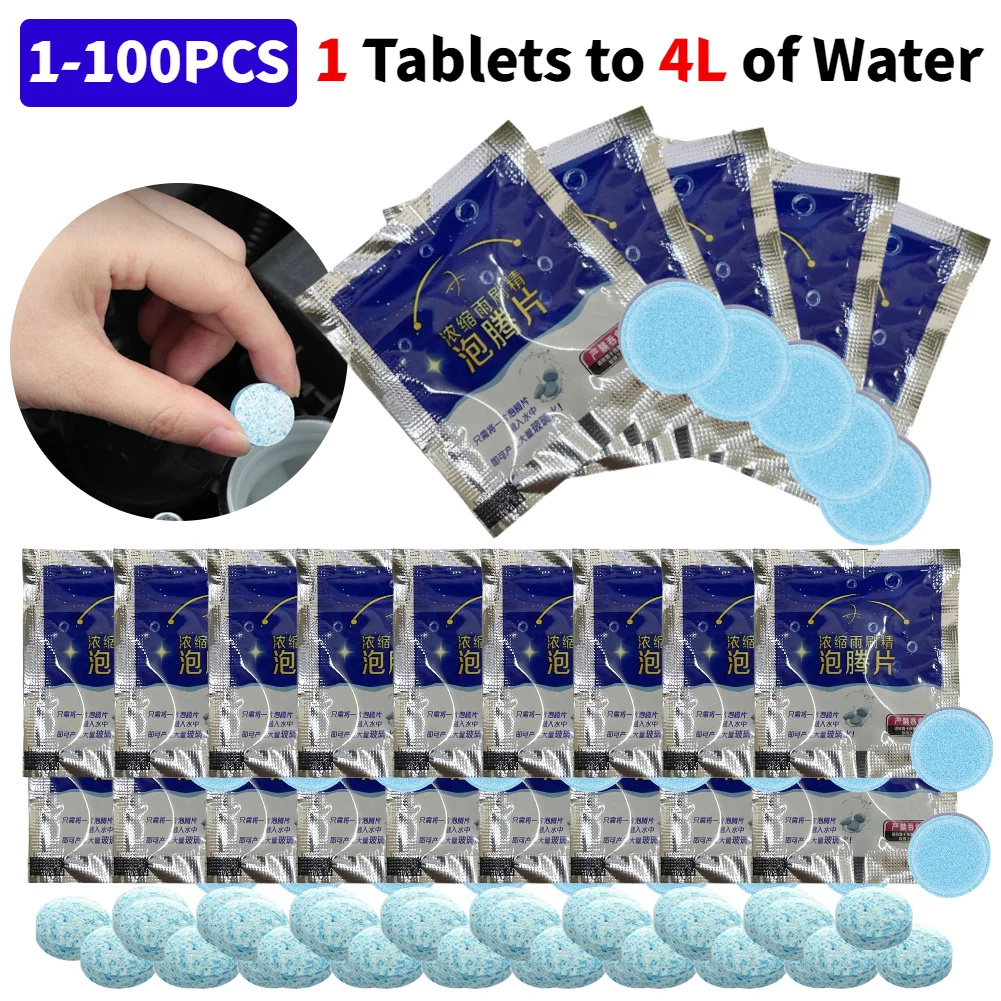 Auto Wiper Glass Solid Cleaning Car Windscreen Wiper Solid Cleaner Tabletki musujące Czyszczenie przedniej szyby Środek do czyszczenia szyb