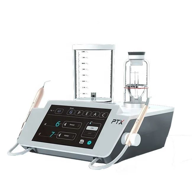 Dental Sandblasting Teeth Cleaning Machine 2 in 1 Dental Tooth Cleaner Cavitron Ultrasonic Scaler With Air Polisher