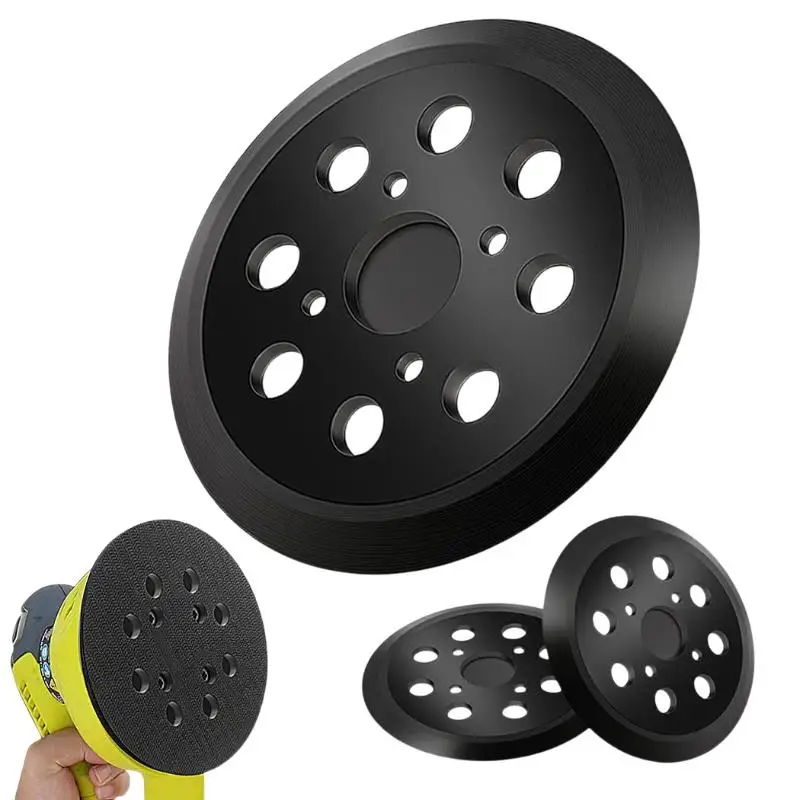 1Pcs Replacement Sanding Pad 5 Inch 8 Hole Hook And Loop Backing Plate For Ridgid R2600 Craftsman Random Orbit Sander