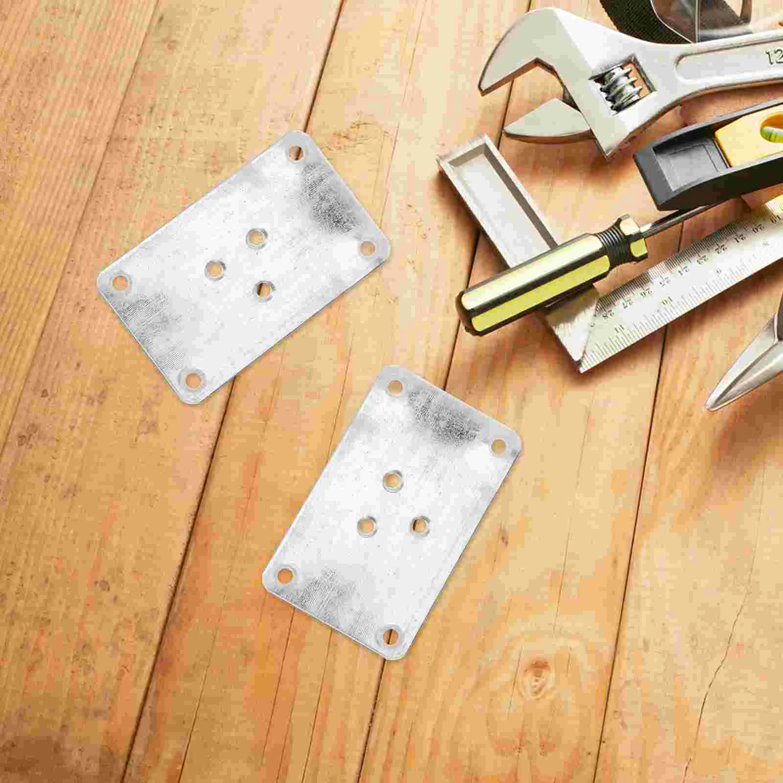 5 Pcs Furniture Connecting Piece Feet Connector Table Leg Mounting Hardware Desk Legs Connectors for Attachment Plates Wooden