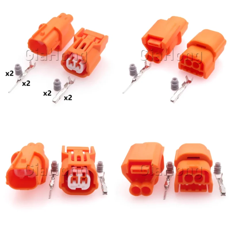 1 Set 2 Way Auto Parts 6188-0590 6189-0891 AC Assembly Air Intake Pressure Sensor Sealed Cable Socket Car Low Current Connector