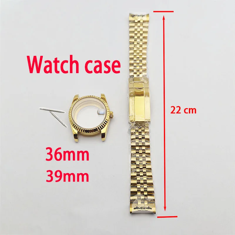 กรอบนาฬิกา36มม. 39มม. 904L สแตนเลส22ซม. สำหรับ NH35หน้าปัด28.5มม. NH36กลไกจักรกลอัตโนมัติ