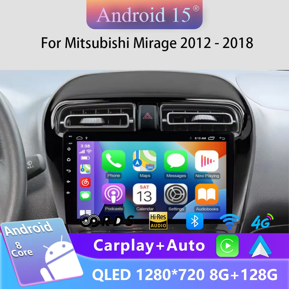 Android 15 Car Radio For Mitsubishi Mirage Attrage 2012-2018 Space Star 2014 Gps Navigation Stereo Multimedia