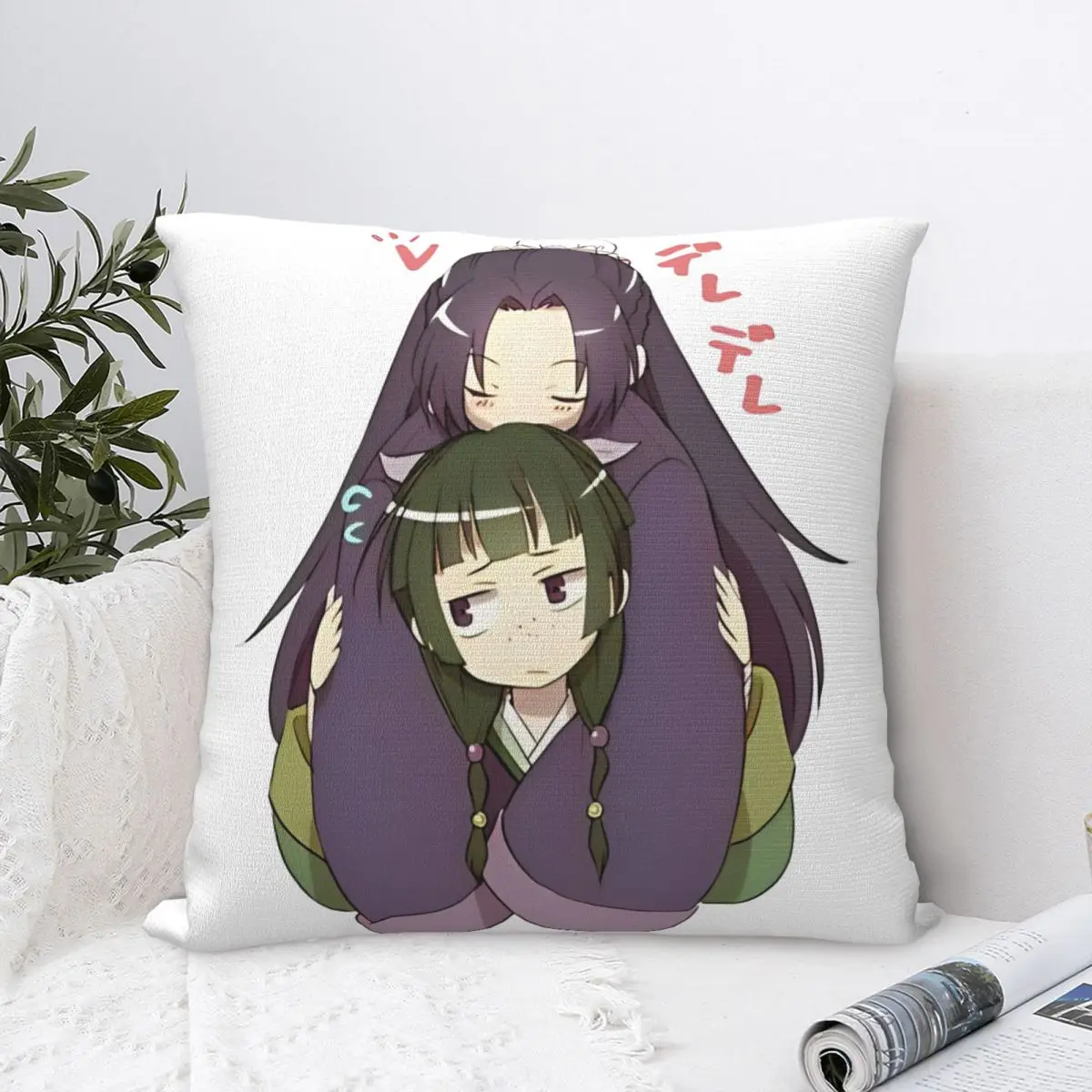 Maomao And Jinshi Anime Square Pillow Case The Apothecary Diaries Cushion Cover Funny Polyester Decor Pillowcase for Car 18