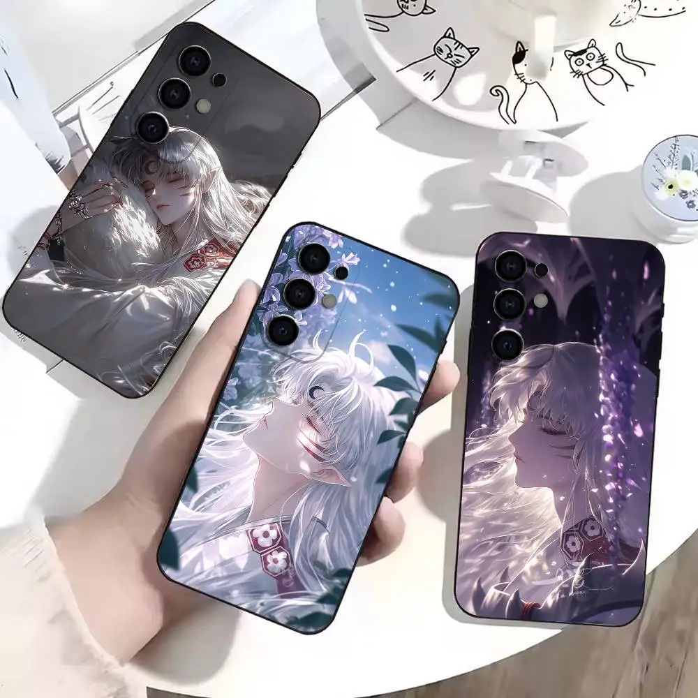 Silent Pride-Sesshomaru Daiyokai Phone Case Soft Black For Samsung S24,S21,S22,S20,S23,S30,Ultra,S20,Plus