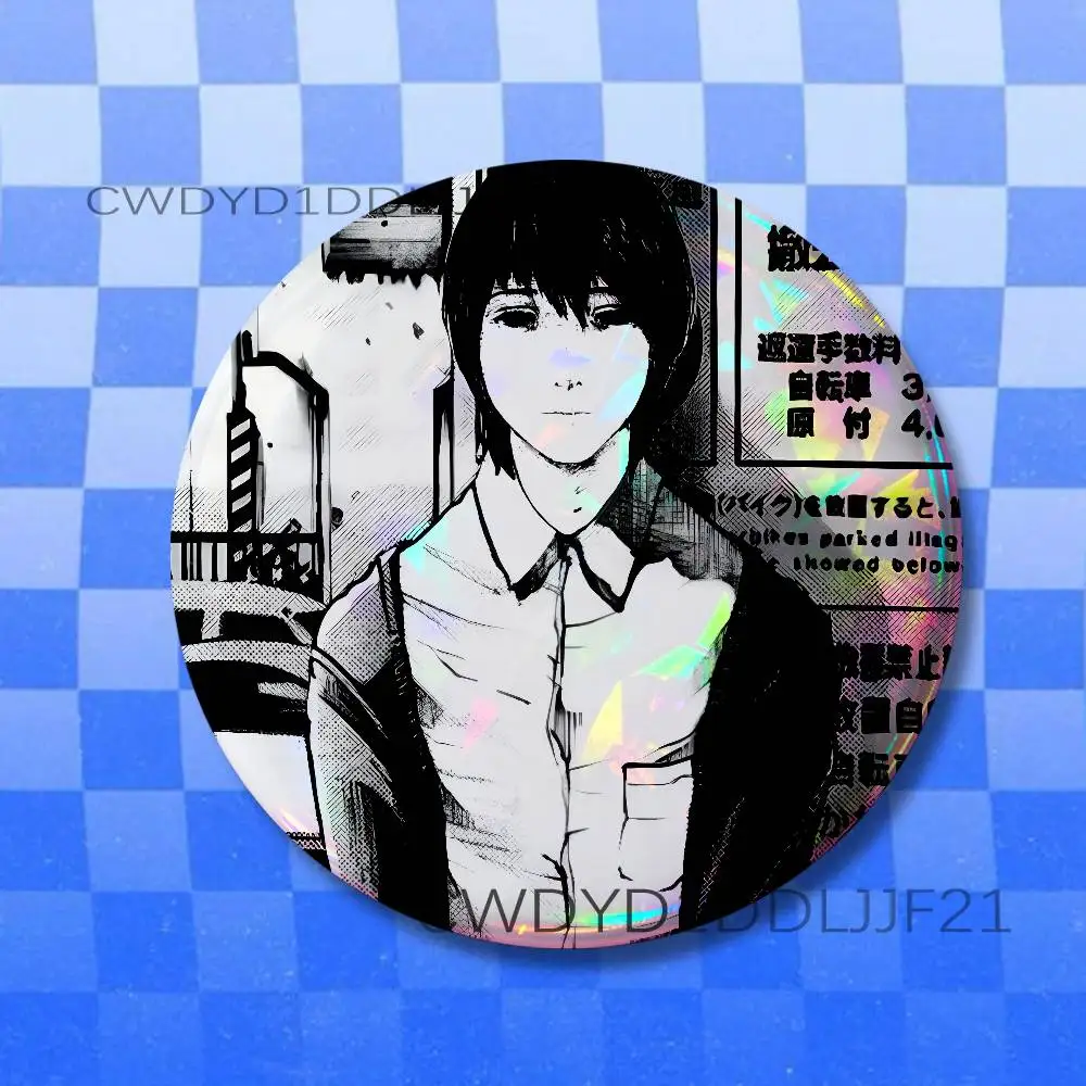 G-Goodnight Anime P-Punpun Badge Brooch Figure Lapel Pins Clothes Backpack Fashion Cute Collection Decoration Display