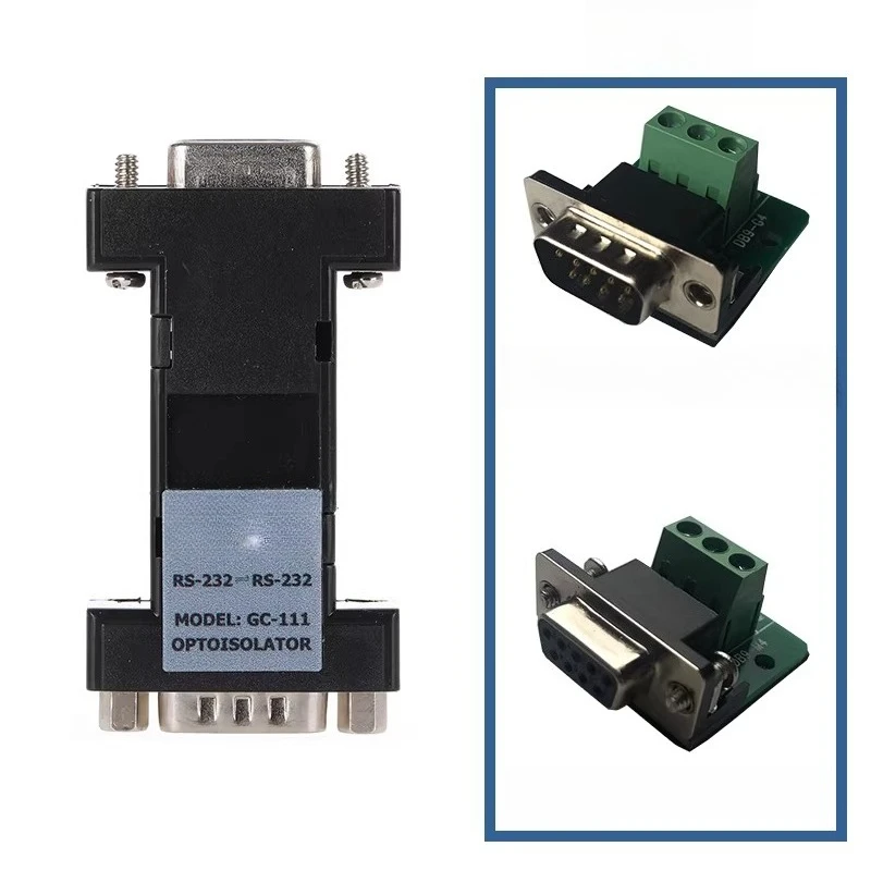 for RS232 serial port isolator, photoelectric isolation, anti-interference, lightning protection, and electrostatic protection