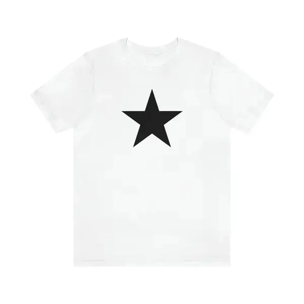 Retro Y2K Black Star T-shirt | Grunge Streetwear | Cute Pretty Tee | 2000s 90s | Unisex - Men & Women's Tee Crewneck Clothing