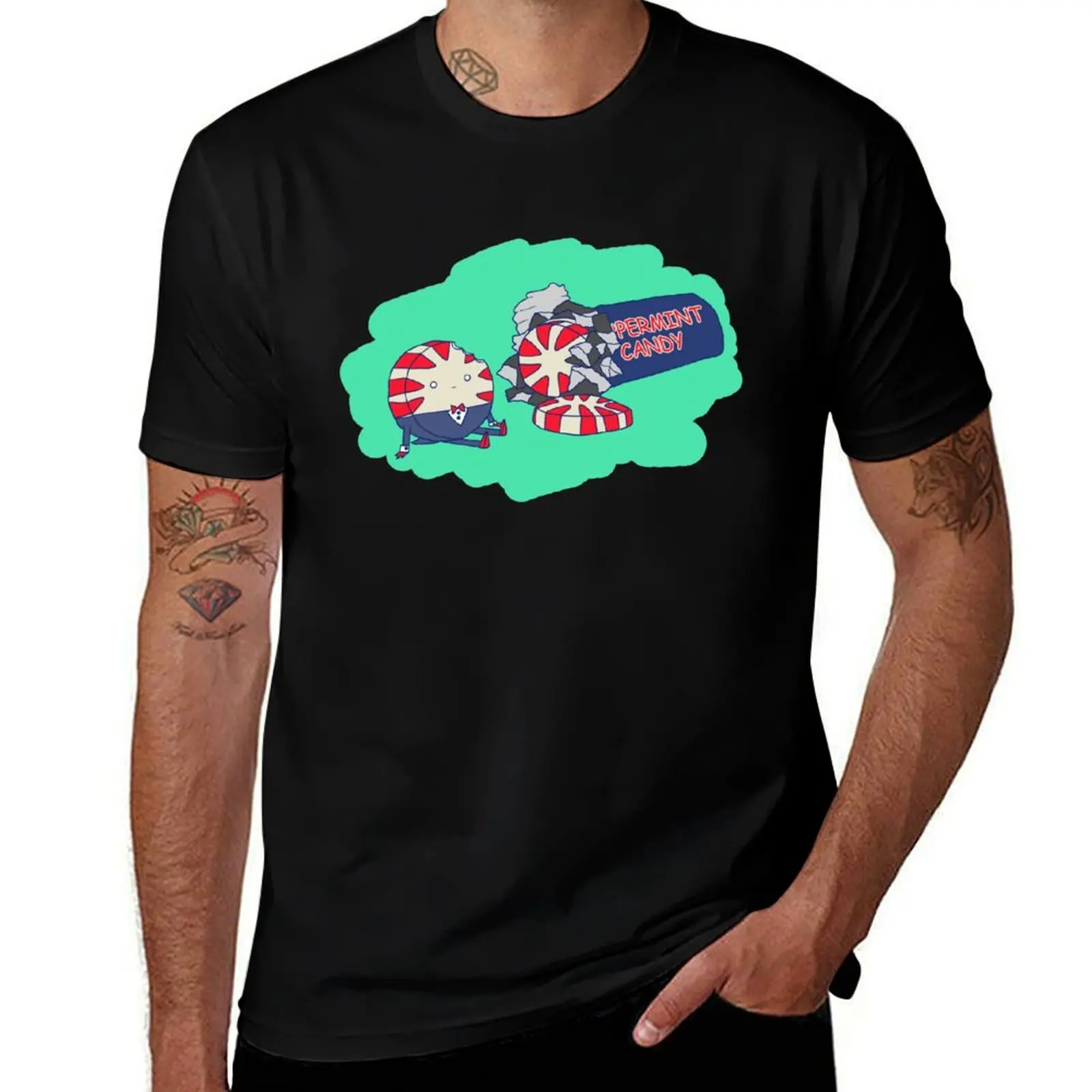 Peppermint Butler T-Shirt Breathable Mesh Panel T-Shirt